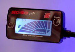 Koso Mini LCD Tankanzeige beleuchtet