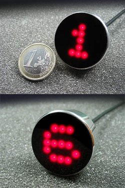 Motogadget SureShift Ganganzeige mit Schaltblitz