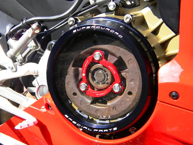 Kupplungsdeckel mit Sichtfenster und Druckring für Ducati 1199 Panigale